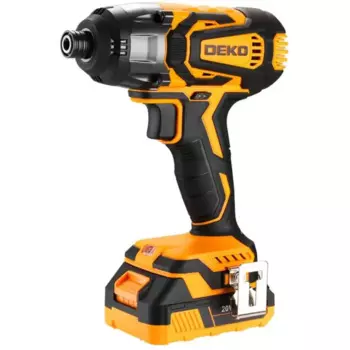 Винтоверт ударный аккумуляторный Deko DKTS20-LI, 20 В Li-ion 2 Ач