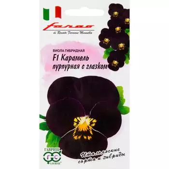 Виола «Карамель пурпурная» с глазком F1