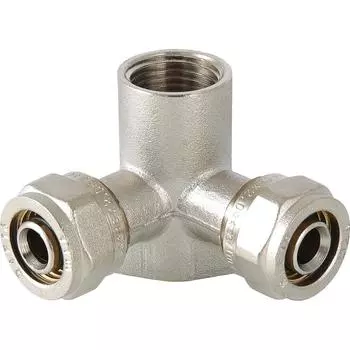 Водорозетка проходная Valtec 1/2"x16 мм ВР латунь VTM.334