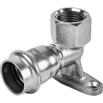 Водорозетка Rommer 1/2"x22 мм ВПр-ВР нержавеющая сталь