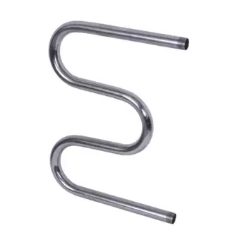 Водяной полотенцесушитель M-образный Тера 50x50 см боковая подводка 3/4" нержавеющая сталь цвет серебристый