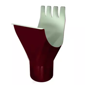 Воронка РЕ 125x90 мм цвет красный