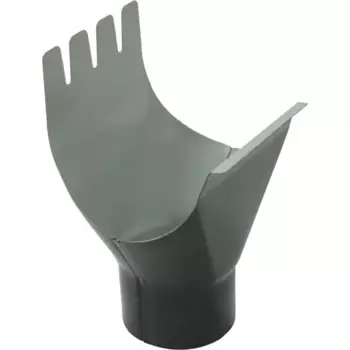 Воронка стальная Optima 125x90 мм RAL7024 серый