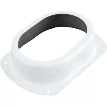 Воронка врезная 76x102 мм цвет белый