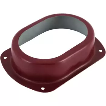 Воронка врезная 76x102 мм цвет красный