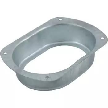 Воронка врезная 76x102 мм цвет оцинковка