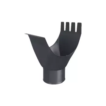 Воронка выпускная 90 мм темно-серая