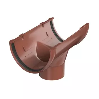 Воронка желоба центральная 82 мм цвет красный