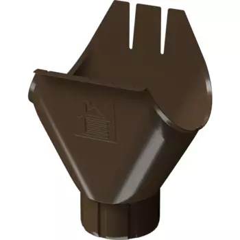 Воронка желоба металлический Dacha 125x90 мм 394 мм цвет коричневый