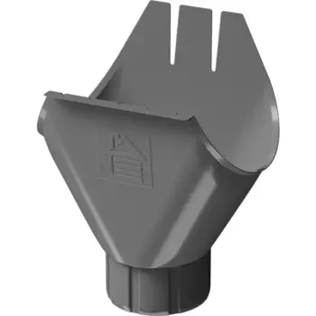 Воронка желоба металлический Dacha 125x90 мм 394 мм цвет серебристый