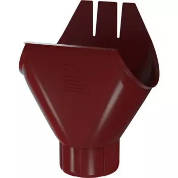 Воронка желоба металлический Dacha 125x90 мм 394 мм цвет красный