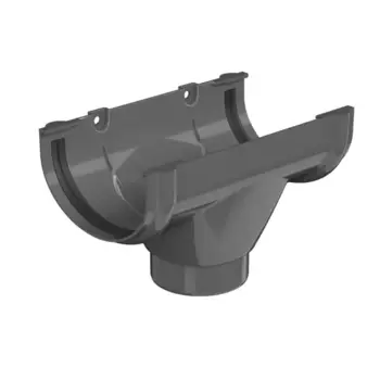 Воронка желоба ПВХ Технониколь Оптима 80x120 мм цвет серый