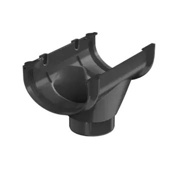 Воронка желоба ПВХ Технониколь Оптима 80x120 мм цвет черный