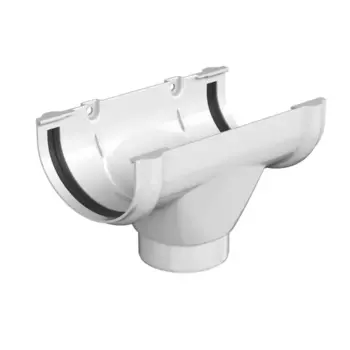 Воронка желоба ПВХ Технониколь Оптима 80x120 мм цвет белый