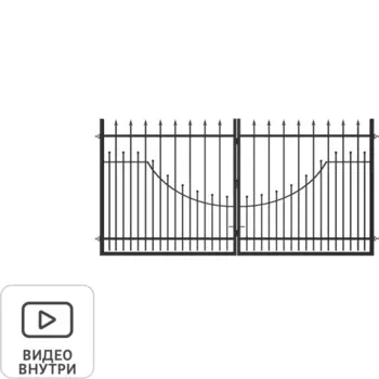 Ворота Агата 3.6x1.9 м с фурнитурой