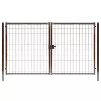 Ворота Grand Line RAL 8017 Medium 1.73x3.5 м коричневый