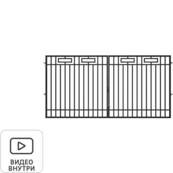 Ворота Спарта 4x2 м с фурнитурой