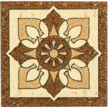 Вставка «Бавария» 6х6 см цвет коричневый