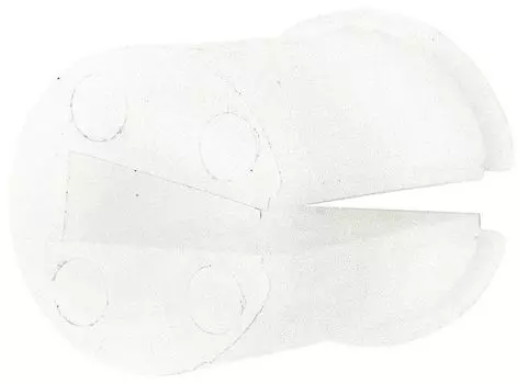 Вставка для соединения труба-панель 25 мм, пластик