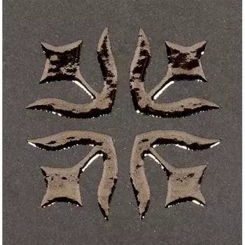 Вставка «Лимож» 6х6 см цвет черный