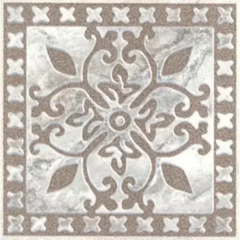 Вставка напольная Kerama Marazzi Престон AD/A697/SG1506N 7.7x7.7 см матовая цвет светло-серый