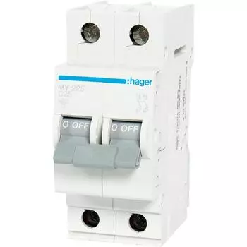 Автоматический выключатель Hager MY225 1P N C25 А 4.5 кА