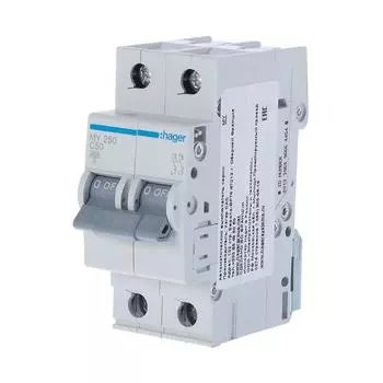 Автоматический выключатель Hager MY250 1P N C50 А 4.5 кА