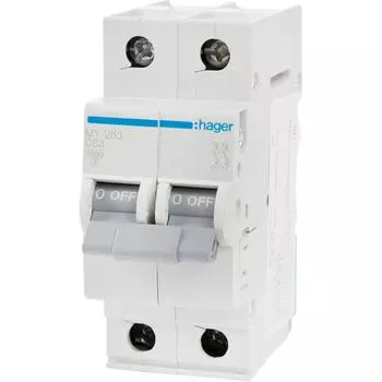 Автоматический выключатель Hager MY263 1P N C63 А 4.5 кА