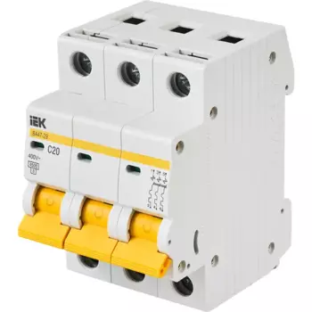 Выключатель автоматический IEK ВA47-29 3 полюса 20 A