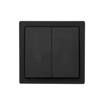 Выключатель проходной накладной Lezard Leto 2 клавиши цвет черный бархат