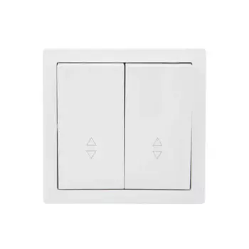 Выключатель проходной накладной Lezard Leto 2 клавиши цвет белый