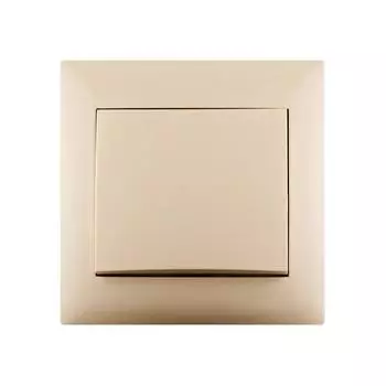 Выключатель встраиваемый Lexman Lika 1 клавиша цвет кремовый