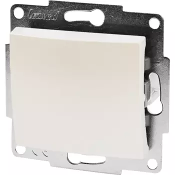 Выключатель Lezard Karina цвет жемчужный белый перламутровый