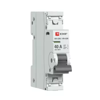 Выключатель нагрузки EKF Proxima ВН-63 1P N 40 А