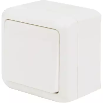 Выключатель накладной Legrand Quteo 1 клавиша цвет белый