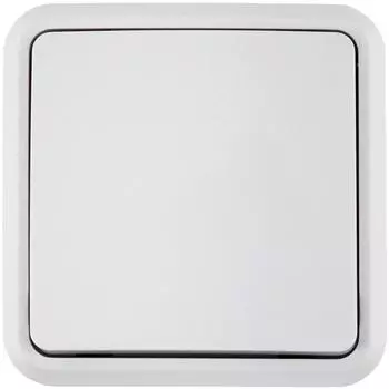 Выключатель накладной Lexman First 1 клавиша, цвет белый