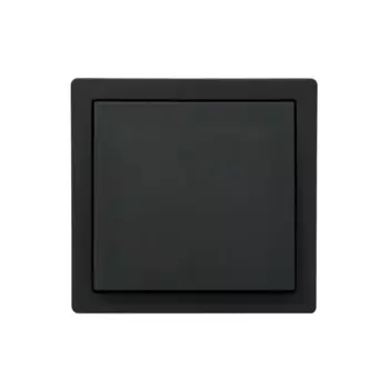 Выключатель накладной Lezard Leto 1 клавиша цвет черный бархат