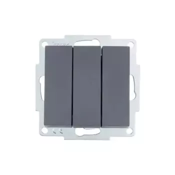 Выключатель накладной Lezard Vesna 742-3488-109 1 клавиша цвет графит