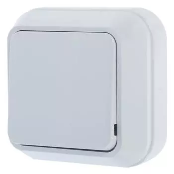 Выключатель накладной Makel SivaUstu 1 клавиша, цвет серый