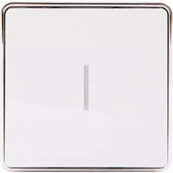 Выключатель накладной Werkel Gallant 1 клавиша с подсветкой цвет белый