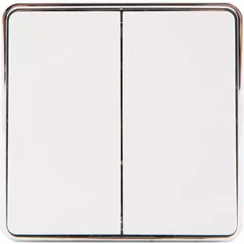 Выключатель накладной Werkel Gallant 2 клавиши цвет белый