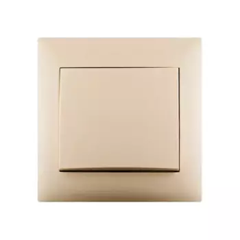 Выключатель проходной Lexman Lika 1 клавиша цвет кремовый