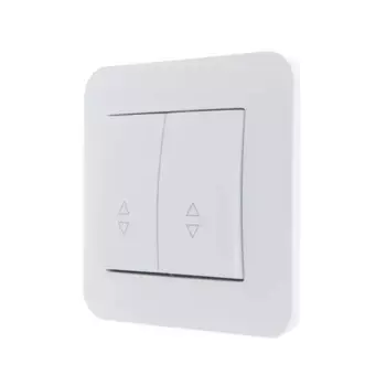 Выключатель проходной Lezard Karina 2 клавиши цвет белый