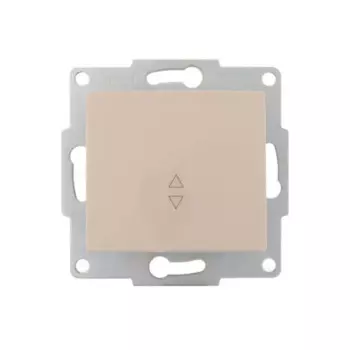 Выключатель проходной Lezard Karina цвет кремовый
