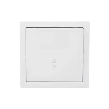 Выключатель проходной накладной Lezard Leto 1 клавиша цвет белый