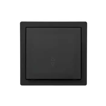 Выключатель проходной накладной Lezard Leto 1 клавиша цвет черный бархат