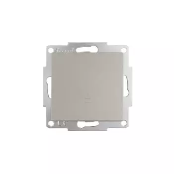 Выключатель проходной накладной Lezard Vesna 742-3788-105 1 клавиша цвет титан