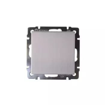 Выключатель проходной Werkel 1 клавиша, цвет глянцевый никель