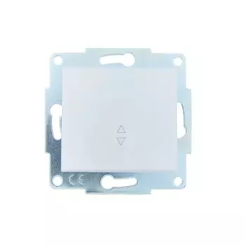 Выключатель проходной встраиваемый Lezard Asti 1 клавиша цвет белый