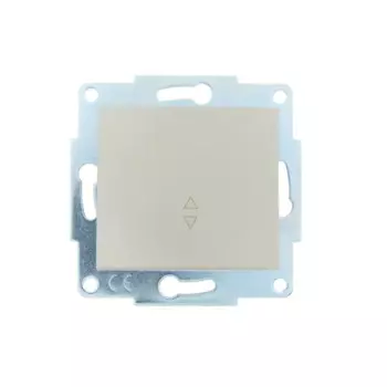 Выключатель проходной встраиваемый Lezard Asti 1 клавиша цвет кремовый